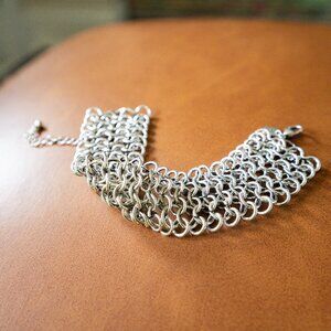 Banana Republic Silver Chain Mail Bracelet